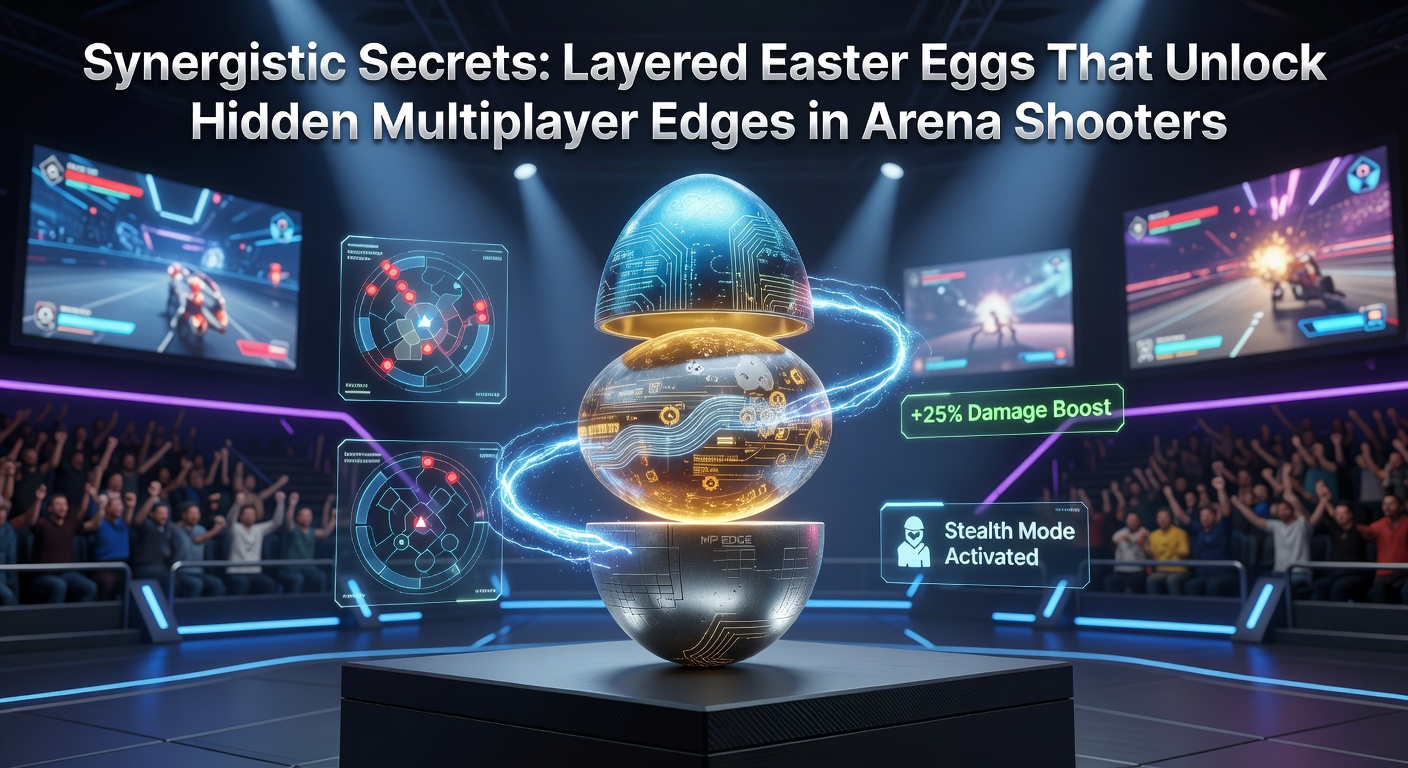 Players uncovering a layered easter egg in a classic Quake arena map, revealing a hidden power-up cache that synergizes with movement tech